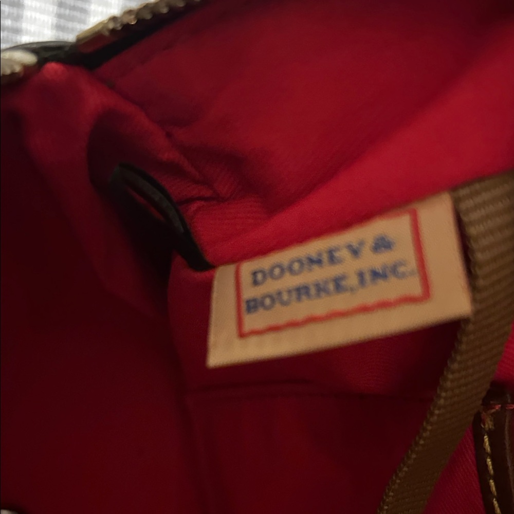 Dooney & Bourke Green Satchel with Brown Accents - Picture 10 of 11